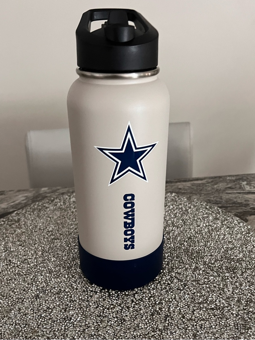 NFL Dallas Cowboys Cream & Navy Insulated Bottle